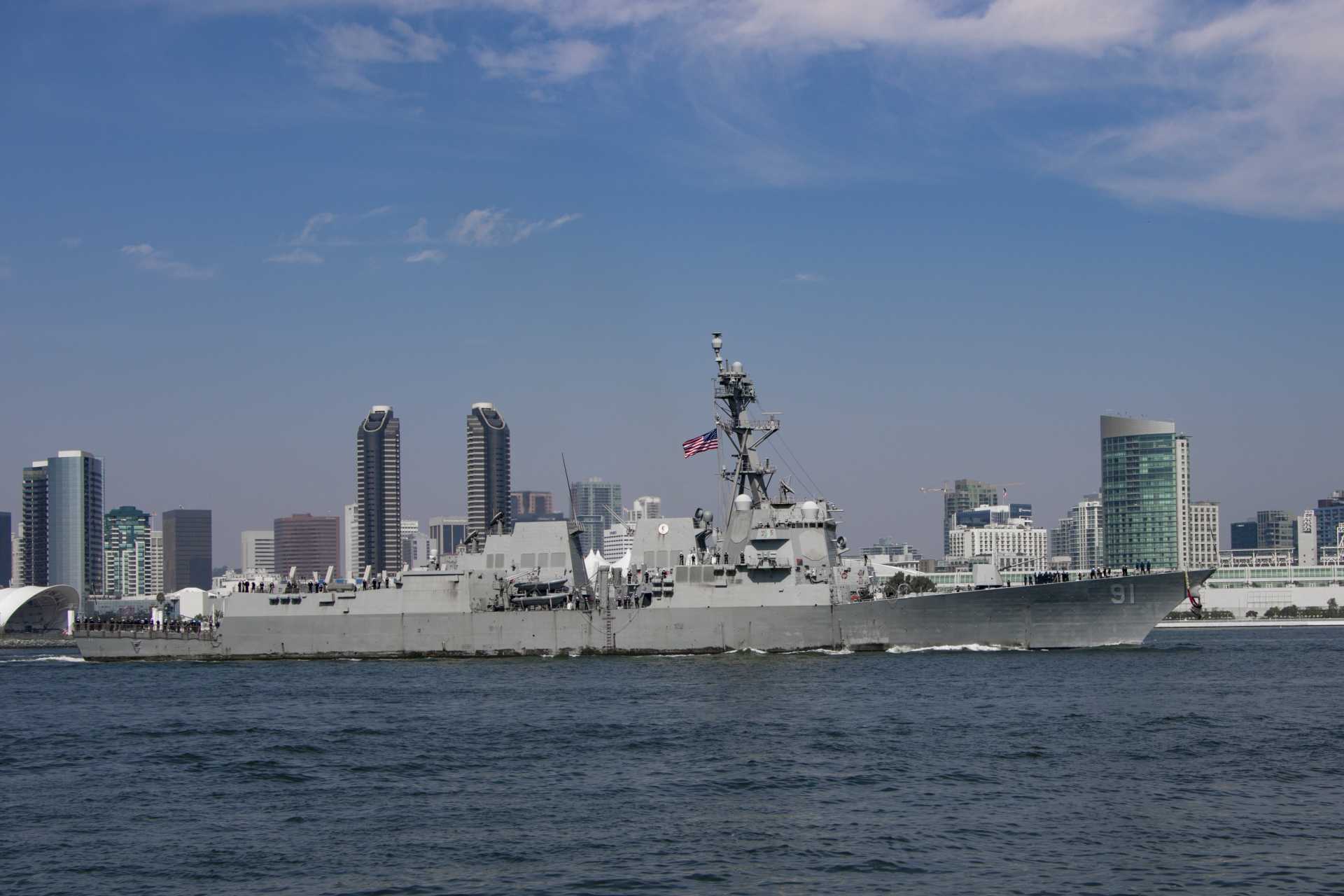 The USS Pinckney (DDG-91) previously received a $121 million contract award for its first major DDG MOD 2.0 depot modernization period, which ran from November 2021 to November 2023. (Picture source: US Navy)