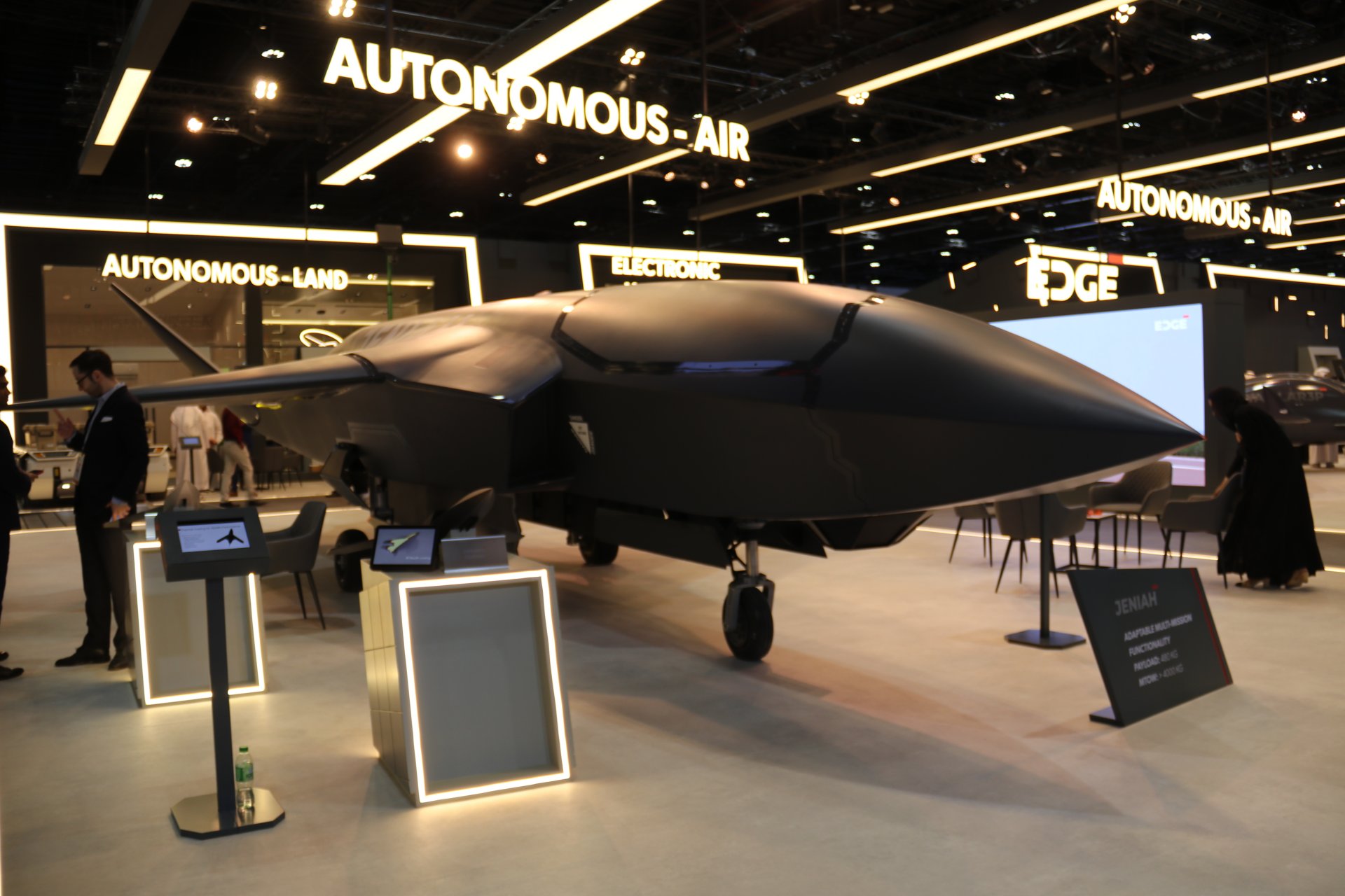 EDGE Jeniah Combat Drone Marks UAE Move Into Heavy Stealth Combat Drones