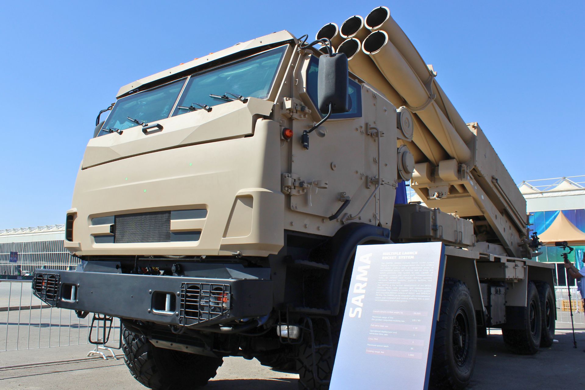 Russia Unveils Sarma 300 mm MLRS Designed for Precision Strikes and Rapid Mobility