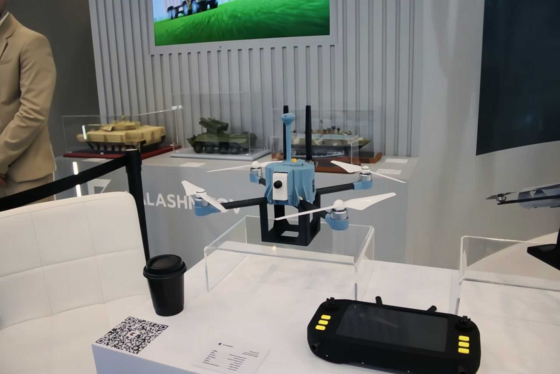 Russia displays Goliath-RU tactical drone with 4 km range at World Defense Show 2026