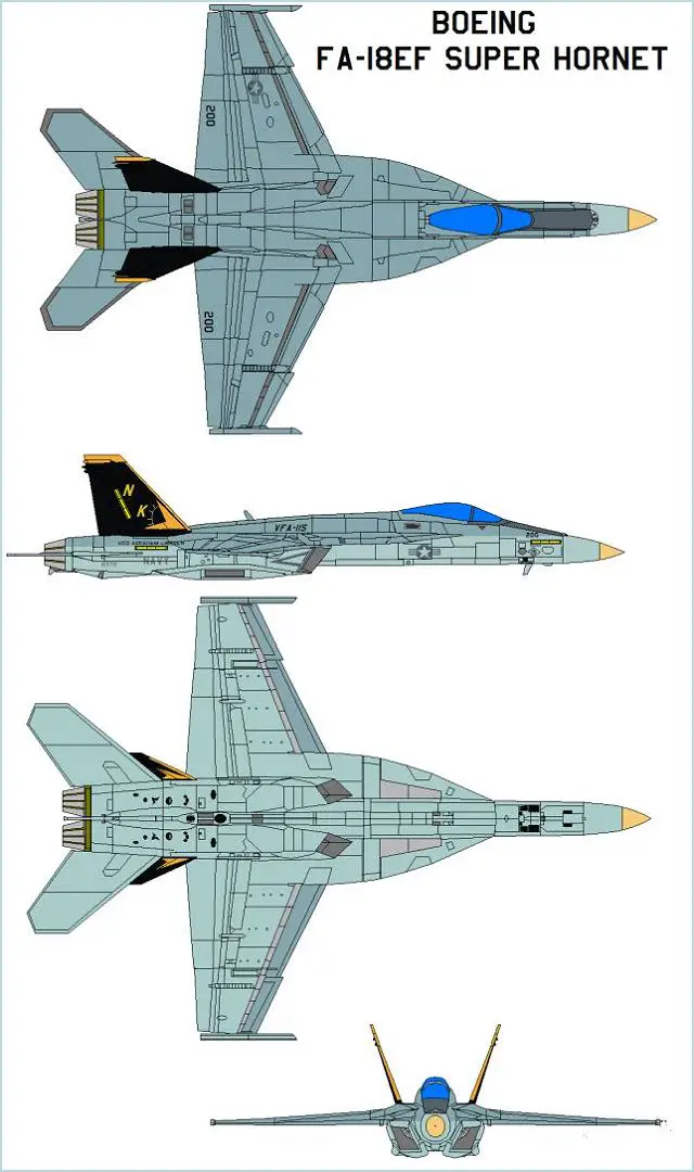 F-18 FA-18 F/A-18 F/A-18E F/A-18F Super Hornet Boeing multirole fighter aircraft technical data sheet specifications intelligence description information identification pictures photos images video United States American US USAF Air Force defence industry military technology
