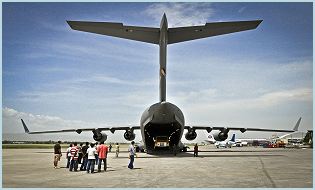 C-17 Globemaster III large military transport aircraft data sheet specifications intelligence description information identification pictures photos images video United States American US USAF Air Force aviation aerospace defence industry military technology Lockheed Martin