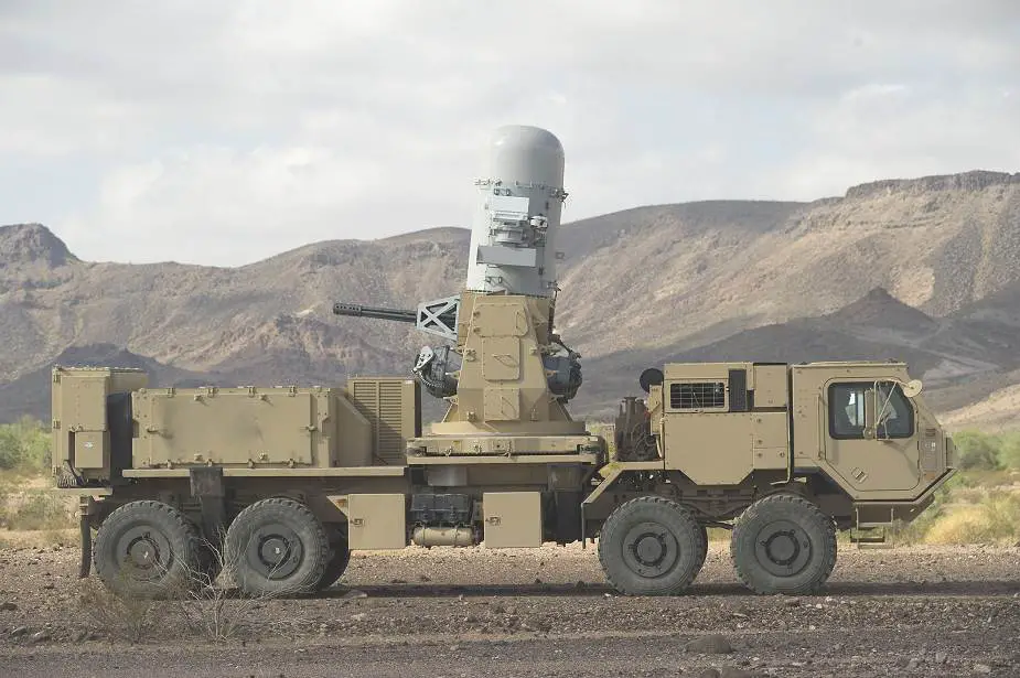 C RAM Mobile Centurion Phalanx HEMTT A3 Oshkosh ciężarówka Counter Rocket Artillery and Moździerz system uzbrojenia United States 925 001