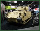 At AUSA 2014, the United States Army Annual Meeting and Exposition, Kongsberg shows a new modernization for the U.S. Army armoured infantry fighting vehicle Bradley fitted with the remote weapon station (RWS) Protector medium Caliber armed with the XM813 30mm cannon which is based on the Mk44 Bushmaster.