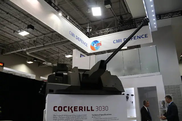 CMI Cockerill 3030 turret AUSA 2016