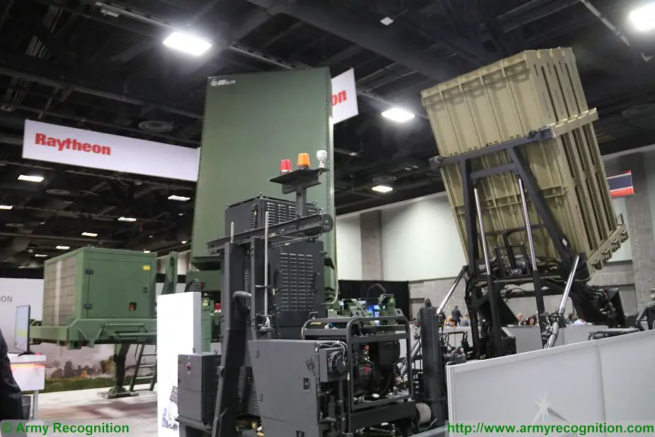 Raytheon SkyHunter US certified version of Iron Dome VSHORAD against rockets artillery shells at AUSA 2017 925 001