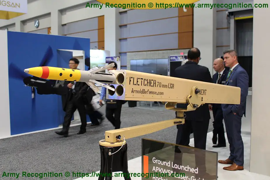 Arnold Defense Fletcher laser guided rocket launchers for combat platforms 925 001