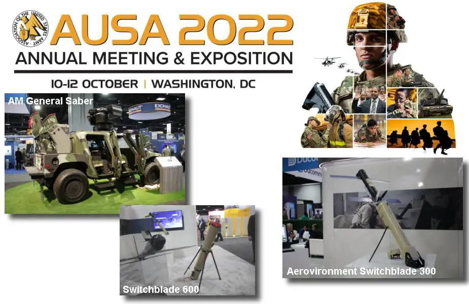 Discover at AUSA 2022 AM General Saber armored Swichblade 300 600 loitering munitions 925 001