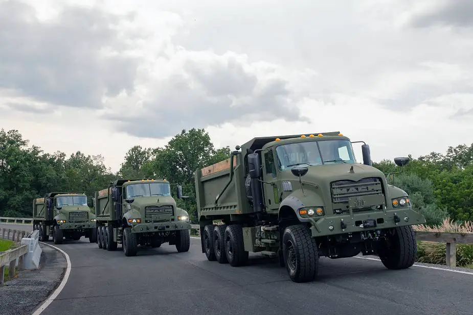 Mack Defense presents at AUSA 2022 production version of it M917A3 Heavy dump Truck for US Army 925 002