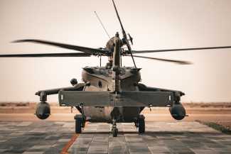 UH-60M_Black_Hawk_Utility_Helicopter_USA_Rear_View