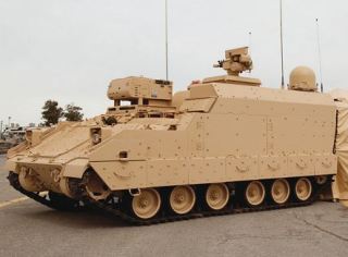 Bradley BCP Command Post tracked armoured vehicle data sheet specifications information description intelligence identification pictures photos images US Army United States American defence industry military technology