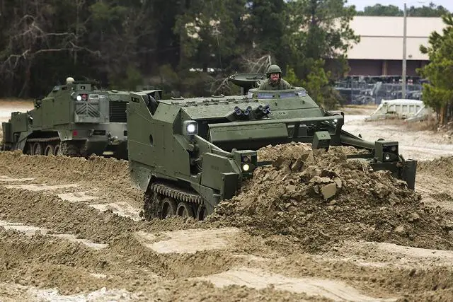 The first four new and improved M9 Armored Combat Earthmovers have arrived on Camp Lejeune, N.C. They might look the same from the outside, but the legacy armored tractors have been completely overhauled.