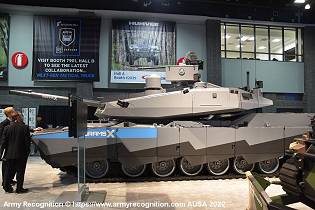 AbramsX MBT Main Battle Tank technology demonstrator GDLS United States left sidde view 001
