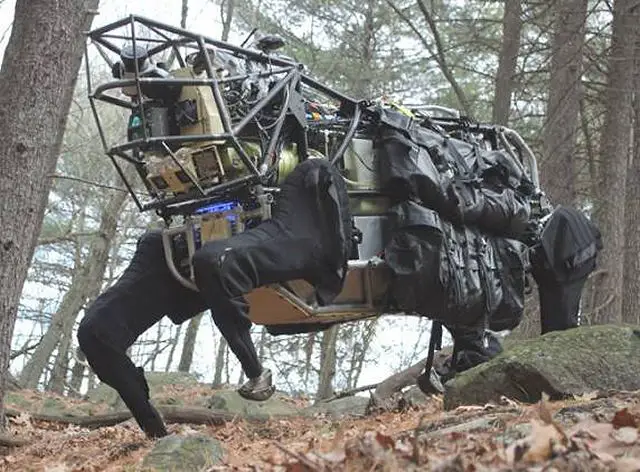 Military researchers working for the Pentagon have released video footage of one of its newest projects, the Legged Squad Support System LS3, and are touting the creation as a cyborg-style animal-drone that will aid troops across a variety of terrains. 