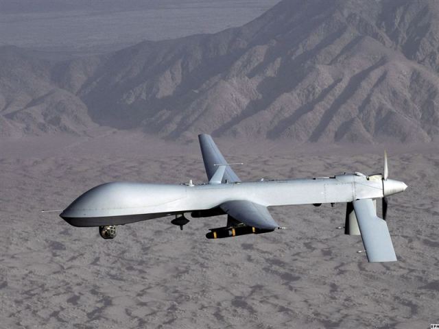 The United States has launched its first Predator drone strike on Libya. NATO military forces destroyed a Qadhafi regime Multiple Rocket Launcher BM- 21 (MRLS) in the vicinity of Misrata at approximately 1100 GMT today. 