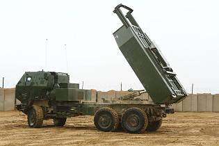 M142 HIMARS high mobility multiple artillery rocket launcher system data sheet description information specifications intelligence identification pictures photos images US Army United States American defense military Lockeed Martin FMTV 6x6 truck