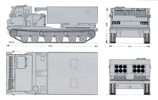 M270 MLRS MRLS Multiple Launch Rocket Launcher system technical data sheet specifications information description intelligence identification pictures photos images US Army United States American Lockheed Martin defence industry military technology