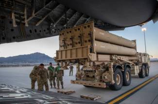 THAAD Terminal High Altitude Area air Defense missile system United States rear view 001