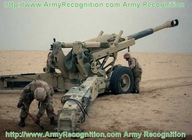 M198 M-198 howitzer gun United States pictures US Army technical data sheet identification Description caractéristiques photos images canon obusier armée américaine Etats-Unis