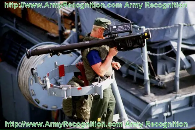 Stinger FIM-92A sol-air portable missile system air defense United States pictures US Army technical data sheet identification Description caractéristiques fiche technique photos images système missile sol air portable défense antiaérienne armée américaine Etats-Unis