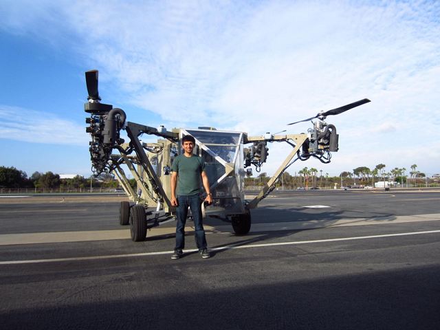 AT engineer, Rustom Jehangir, is standing next to the vehicle for scale. He is six feet tall.