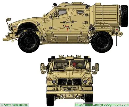L ATV 4x4 Light All Terrain armoured Vehicle Oshkosh Defense line drawing blueprint 001