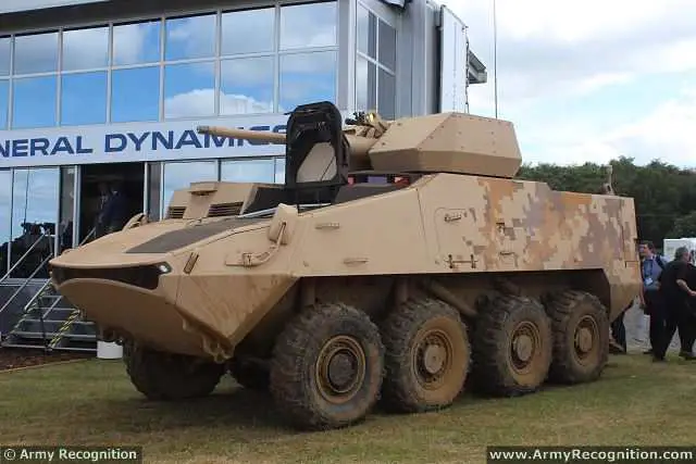 In June 2014, during Eurosatory 2014 International Defense and Security Exhibition in France and at DVD 2014 in United Kingdom, General Dynamics has showcased the latest in wheeled combat technologies with the Light Armoured Vehicle (LAV) Demonstrator. 