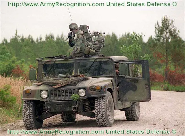 M1045 M1045A1 M1045A2 HMMWV Humvee anti-tank missile Tow carrier vehicle technical data sheet specifications information description intelligence identification pictures photos images video US Army United States American AM General defence industry military technology
