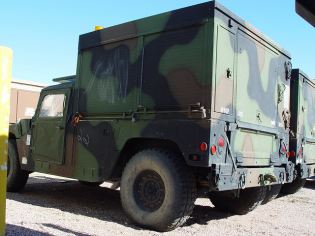 M1097 A1 A2 HMMWV Humvee heavy shelter carrier technical data sheet specifications information description intelligence identification pictures photos images video information US Army United States American AM General defence industry military technology