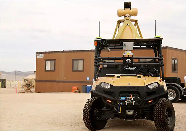 The United States Marine Corps is experimenting with a new unmanned ground vehicle that can patrol installations and detect intruders or potential enemy forces nearly a mile away. The Mobile Detection Assessment Response System, or MDARS, was used in late January to successfully secure an air base during the latest Integrated Training Exercise. 