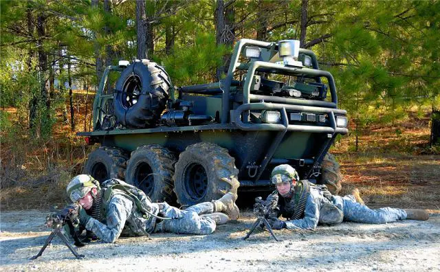 SMSS UGV unmanned ground vehicle system data sheet specifications information description intelligence identification pictures photos images US Army United States American defence industry military technology Squad Mission Support System