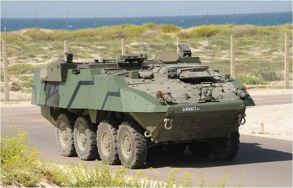 An ISRAEL Defense Forces (IDF) Stryker Armored Fighting Vehicle fitted with TROPHY, a Rafael Advanced Defense Systems Active Protection System, withstood numerous missiles and rockets attacks under a six-week test and evaluation program.