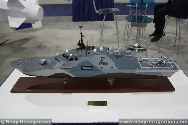 At the Sea-Air-Space 2014 Exposition, Norwegian company Kongsberg is presenting scale models of both types of Littoral Combat Ships (LCS) fitted with unique ASUW configurations. The conceptual Freedom class LCS is fitted with 12x NSMs and the conceptual Independence class LCS is fitted with 18x NSMs.