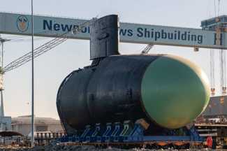Bow section of the USS District of Columbia (SSBN-826), view 2