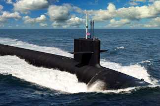 Artist rendering of the U.S. Navy Columbia-class ballistic missile submarine
