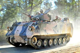 M113AS4 APC light tracked armoured vehicle personnel carrier technical data sheet specifications pictures video description information identification Australia Australian army military equipment defense industry