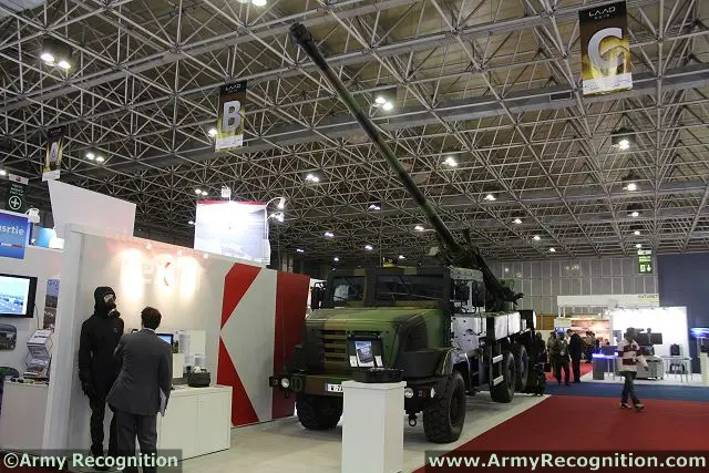 The French Defence Company Nexter Systems presents for the first time at the defence exhibition LAAD, the most modern 155mm self-propelled wheeled artillery system, the CAESAR. The CAESAR® system is now in service in three countries. It is used by the French army in Afghanistan to provide fire support, and it has demonstrated its operational capabilities and is now Combat Proven.