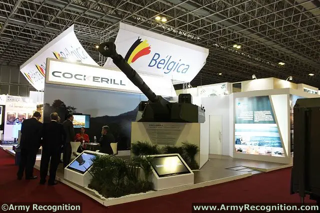 At LAAD 2013, the Belgian defence Company CMI Defence presents its new 120/105mm Cockerill XC-8, a low-weight concept-turret which can be integrated on tracked or wheeled armoured vehicle as Guarani, the new armoured vehicle selected by the Brazilian army to replace the old Urutu armored vehicle used today by the Brazilian armed forces.
