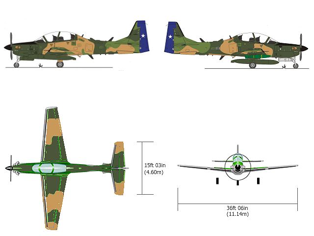 Super Tucano EMB 314 Embraer trainer light attack aircraft technical data sheet specifications intelligence description information identification pictures photos images video Brazil Brazilian Air Force aviation aerospace defence industry technology