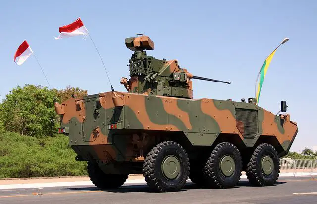 Brazil is pushing ahead its armored personnel carrier production program both to modernize its army and to create a new defense export market. Argentina is the first foreign customer to indicate interest in acquiring at least 14 of the six-wheel Guarani APC that Brazil is developing in a joint venture with Italy's Iveco S.p.A., which has headquarters in Turin.