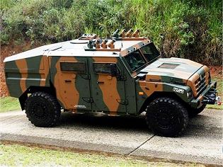 Tupi Avibras 4x4 multirole armoured vehicle technical data sheet description information intelligence pictures photos images identification Brazilian army brazil defense industry military technology