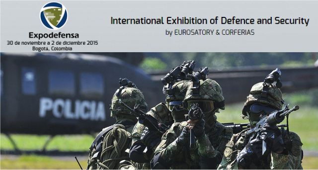 Tomorrow, opening of the International Exhibition of Defence and Security ExpoDefensa 2015 which will takes places in Bogota (Colombia) from the 30 November to 2 December 2015. Expodefensa 2015 is an international exhibition of specialized nature and point of reference for Latin America in terms of technological development and innovation for Defense and Security Forces (in air, land and naval domains).