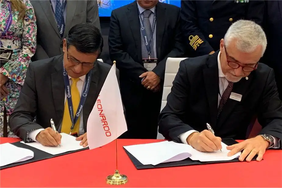 Leonardo and Codaltec have signed MoU to identify business opportunities ExpoDefensa 2019 925 001