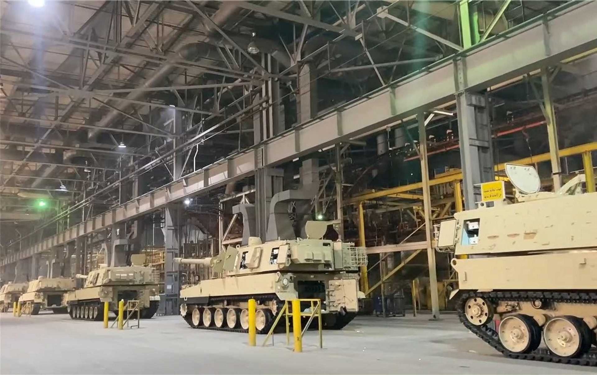 Production line of K9A1 Thunder 155 mm self-propelled howitzers in Egypt established under a co-production agreement with South Korea’s Hanwha Defense, supporting Egypt’s strategy to expand domestic artillery manufacturing and strengthen long-term military modernization.