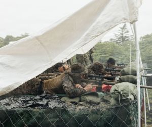 U.S. Marine EOD teams fire M110 sniper rifles during Stand-off Munitions Disruption training at Camp Fuji, Japan, on June 24, 2026. (Picture source: US DoD)