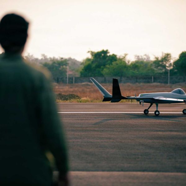 The most operationally significant feature observed during Balikatan was the apparent SATCOM-equipped configuration installed on at least one Tiguar M operating from Laoag, which allows drone control and ISR transmission independently of local relay chains. (Picture source: US DoD)