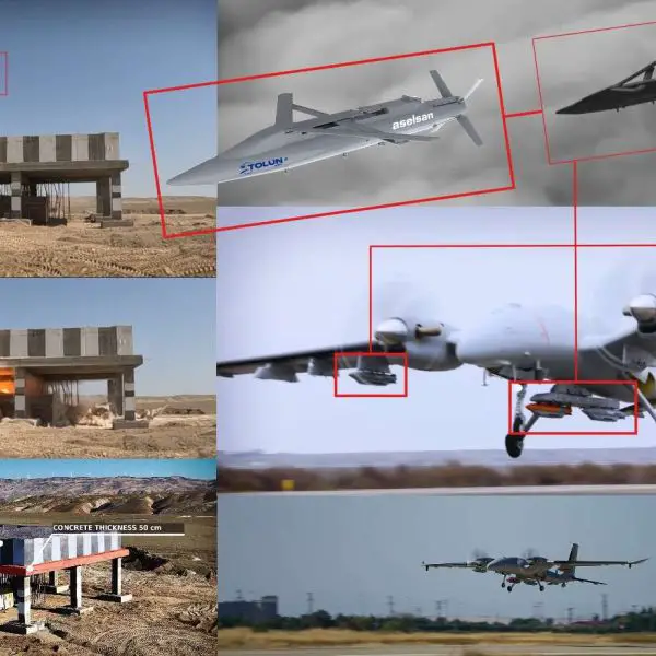 ASELSAN’s TOLUN-P gives the Bayraktar AKINCI a domestically controlled, precision-guided penetrator for striking reinforced and protected targets from standoff range (Picture Source: Baykar Technologies / Aselsan / Edited By Army Recognition Group) © Army Recognition Group. All rights reserved. Unauthorized use, reproduction, or distribution prohibited.