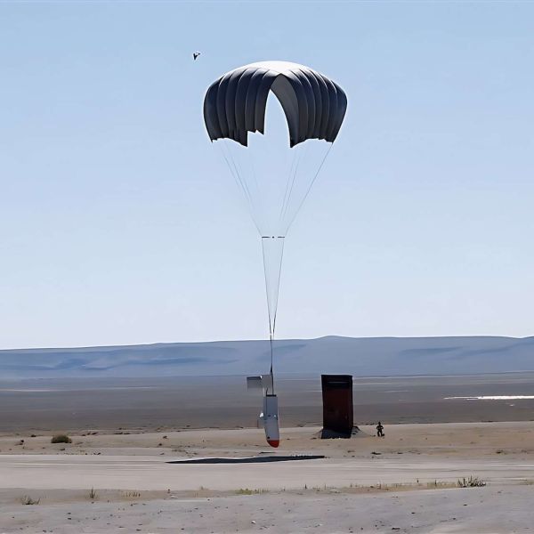 U.S. Air Force Special Operations Command successfully tested DZYNE’s Grasshopper autonomous resupply system in Iceland, demonstrating its potential to deliver critical supplies to isolated forces during austere High North operations (Picture Source: DZYNE)