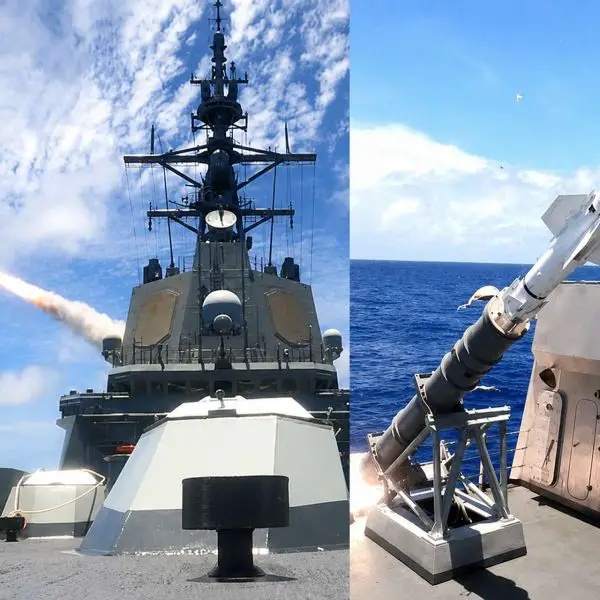 Spanish Navy frigate Álvaro de Bazán (F-101) fires an RGM-84 Harpoon anti-ship missile during RIMPAC 2026 near Hawaii, demonstrating its ability to conduct over-the-horizon maritime strike missions within a multinational force (Picture source: Spanish MoD).