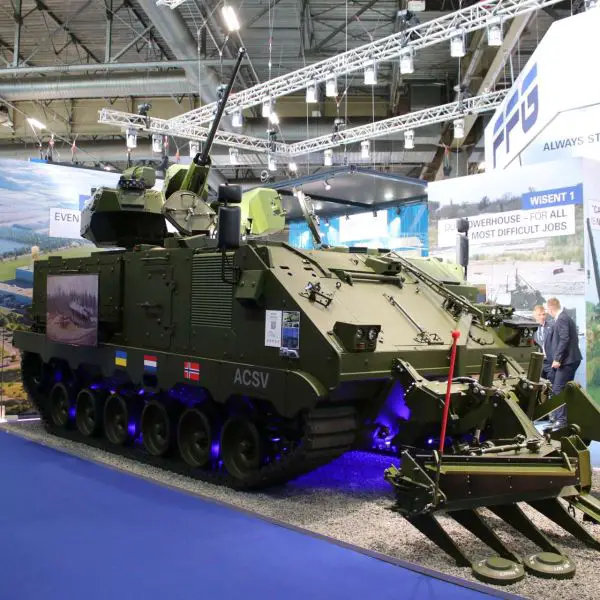 FFG’s ACSV showcased at Eurosatory 2026 combines a 30 mm CONDOR VSHORAD counter-drone turret, 360-degree sensor coverage, and a front mine plough, highlighting a growing requirement for armored vehicles that can simultaneously defeat aerial threats and breach mined terrain while supporting frontline maneuver forces (Picture Source: Army Recognition)